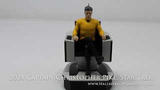 2024 Captain Christopher Pike Star Trek Strange New Worlds Hallmark Ornament [upl. by Aderfla]