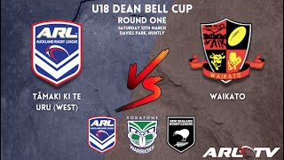 U18 Tāmaki ki te Uru West v U18 Waikato  Dean Bell Cup RD1 [upl. by Ellennaj832]