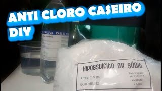 Química do aquário  Anticloro caseiro  DIY [upl. by Hsetim]