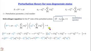 Week 7Lecture 39  Higher order perturbations [upl. by Gunar]