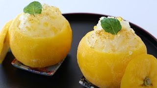 Whole YuzuSherbet 【Wagashi】 [upl. by Ellis779]