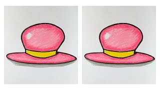 How to Draw a Cap 🧢  Cap Drawing 😀 [upl. by Ainak44]