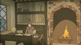 Cozy Tavern on a Rainy Day 🌧️  Ambience for Writing Study Relax [upl. by Karsten]