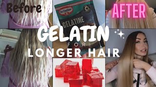 DIY How To Use GELATIN For FASTER HAIR GROWTH and Thicker Hair  Prevent Breakage Get Stronger Hair [upl. by Sigler615]