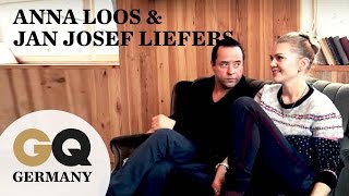 GQ 200  Anna Loos und Jan Josef Liefers über GQ gelungene Partys und gute Musik [upl. by Ecinrahs789]