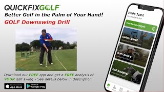 Golf Downswing Drill [upl. by Ennybor]