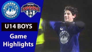 Sockers FC vs Chicago Inferno  U14 2010 NPL Game Highlights April 1 2024 [upl. by Trauts]