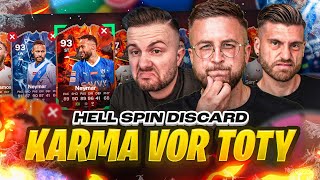 Dicke KARMASCHELLE vor dem TOTY 😰😳 FIRE vs ICE Hell Spin DISCARD vs GamerBrother 🔥 EA FC 24 [upl. by Ellenaj]