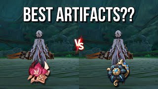 Arlecchino with Gladiator vs Fragment Damage Comparison amp Showcases Which Artifact Set Is Superior [upl. by Lewej]