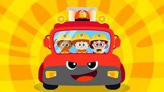 Sing Along The Brave Firefighter ♪  quotAll the Fire Is Outquot  Super Hero Song for kids★ TidiKids [upl. by Nniw]