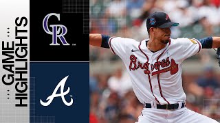 Rockies vs Braves Game Highlights 61823  MLB Highlights [upl. by Nomled]