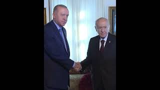 President Erdogan visits MHP leader Bahçeli [upl. by Orgalim]