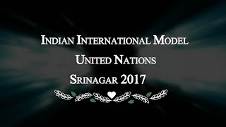 IIMUN Srinagar 2017 Aftermovie [upl. by Kone]