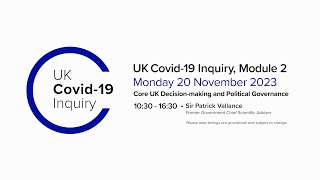 UK Covid19 Inquiry  Module 2 Hearing AM  20 November 2023 [upl. by Skill128]