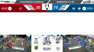 qm4 2023 Texas Robotics Invitational [upl. by Nwahsyar]