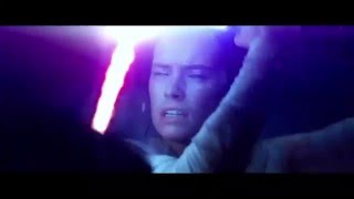 HD KYLO REN vs REY amp FINN LIGHSABER DUEL  STAR WARS EP7 THE FORCE AWAKENS [upl. by Ani]