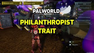 Palworld Philanthropist Trait Test  Sakurajima Update  Passive Traits It stacks [upl. by Rafaellle73]