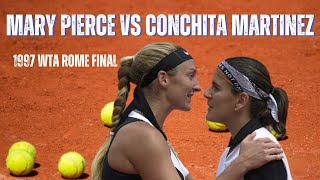 MARY PIERCE VS CONCHITA MARTINEZ  1997 WTA ROME FINAL [upl. by Afaw550]