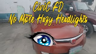 Civic FD No more Hazy Headlights [upl. by Erdnassak451]