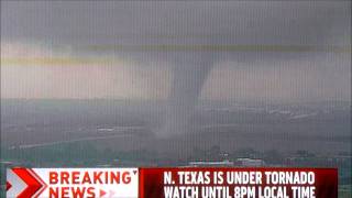 Multiple Tornadoes cause massive damage across DallasFort Worth Texas 432012 [upl. by Juetta136]