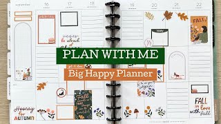 PLAN WITH ME  BIG HAPPY PLANNER  Autumn Begins  Sep 16222024 [upl. by Hachmin]