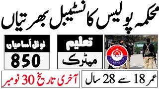 Balochistan police contabels jobs 2023today all jobs Update [upl. by Michi]