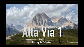 Trekking the Dolomites The Alta Via 1 [upl. by Libb]