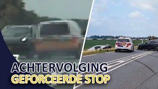 Achtervolging met geforceerde stop  Spookrijden  Politie  Team Verkeer MiddenNederland [upl. by Neladgam626]