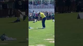 Hideki Matsuyama  One Handed Pitch Shot Practice [upl. by Odie]