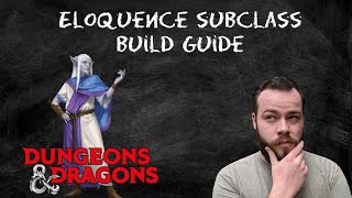 College of Eloquence Bard Build Guide in DampD 5e  HDIWDT [upl. by Airdnaed]