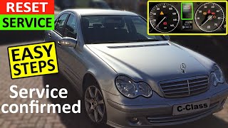 How to reset Service Light on Mercedes C Class  Mercedes C Class Service Reset [upl. by Ainocal11]