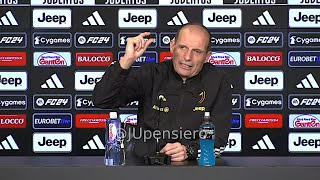 Conferenza stampa ALLEGRI pre JuveSalernitana quotTridente con Yildiz Si può fare ma gioca Chiesaquot [upl. by Soulier929]