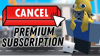 How to Cancel a Premium Subscription in Roblox  ROBLOX Tutorial [upl. by Elockin]