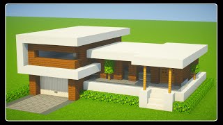 TUTO BELLE MAISON MODERNE FACILE A FAIRE  MINECRAFT [upl. by Annoit]