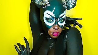 Catwoman Transformation speedpaint facepaint [upl. by Hselin768]