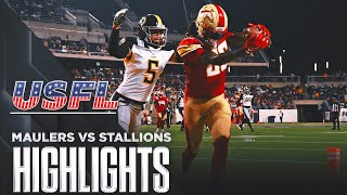 Pittsburgh Maulers vs Birmingham Stallions Highlights  USFL Championship [upl. by Hugues]