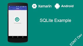 Xamarin Android Tutorial  SQLite [upl. by Enelrak]