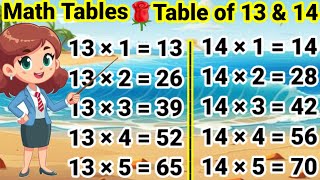 Table of 13 and 14 13 aur 14 ka Table 13 ka Table 14 ka Table Pahada 13 aur 14 tableof13and14 [upl. by Saxen159]