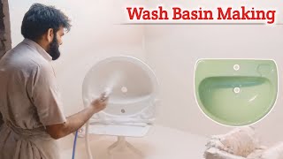 Modern Wash Basin Mass Production Factory Process Video [upl. by Corinna932]