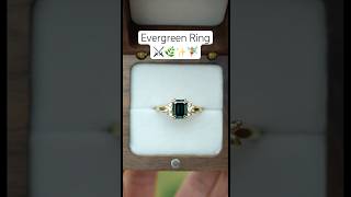 Magical Evergreen Ring Moissanite amp Lab Diamonds 18k solid gold [upl. by Clardy]