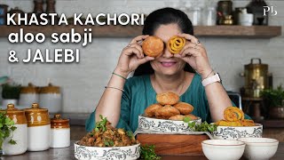 Khasta Kachori with Aloo ki Sabji I Jalebi I Breakfast Recipes I Pankaj Bhadouria [upl. by Phia181]