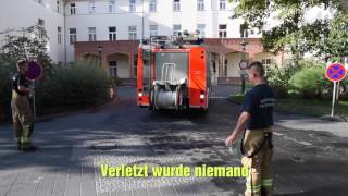 BerlinFriedrichshain Matratze in Klinik fängt Feuer – mehrere Patienten vermisst [upl. by Rainer]