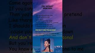 Jhené Aiko  The Worst Lyrics shorts [upl. by Roseanne576]