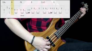 Smash Mouth  All Star Bass Cover Play Along Tabs In Video [upl. by Klina]