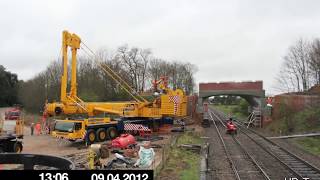 TimeLapse Example 36hr Road Bridge Demolition amp Replacement [upl. by Lynnworth]