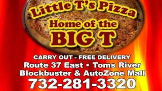 Little Ts Pizza  Route 37 Toms River NJ home of the 20 inch Big T Pizza [upl. by Bokaj726]