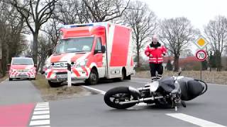 Motorradunfall auf der Edewechter Landstraße [upl. by Esilrahc]