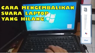 Cara Mengembalikan Suara Laptop Yang Hilang  Hanya Setting Ini [upl. by Sully]