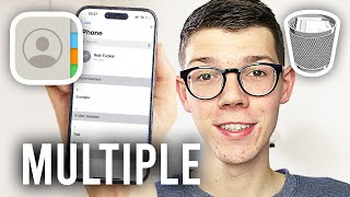 How To Delete Multiple Contacts On iPhone  Full Guide [upl. by Enilekcaj]