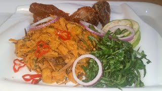 Abacha Recipe  How To Make Abacha and Ugba African Salad [upl. by Felike681]